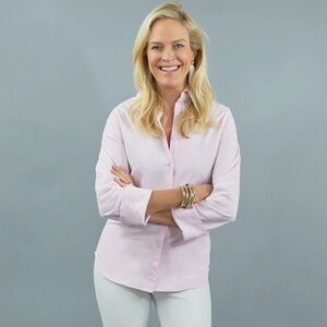 CK Bradley | Soft Pink Tenley Stretch Cotton Shirt